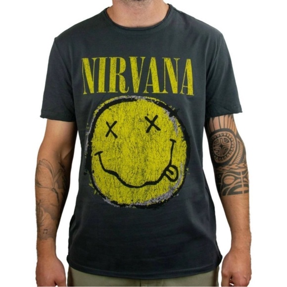 NIRVANA Other - Nirvana Shirt M Smiley Face Green